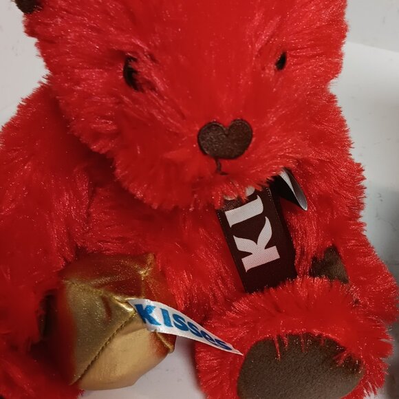 2 Hershey Chocolate Kisses Plush Bears - Picture 3 of 7